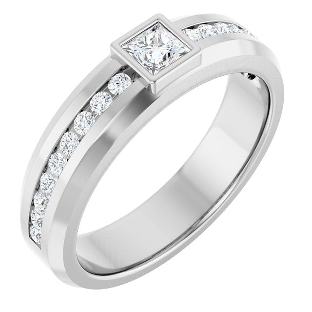 5/8 CTW Lab-Grown Diamond Band, 6.3 mm