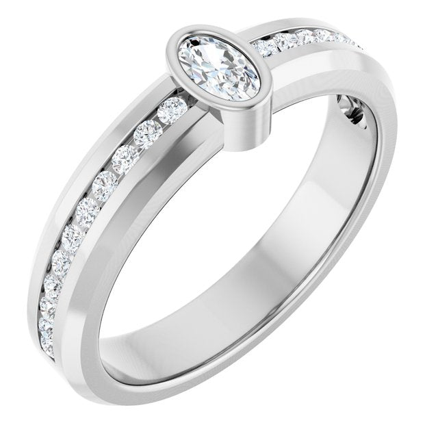 5/8 CTW Lab-Grown Diamond Band, 6.3 mm