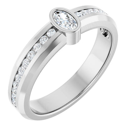 5/8 CTW Lab-Grown Diamond Band, 6.3 mm