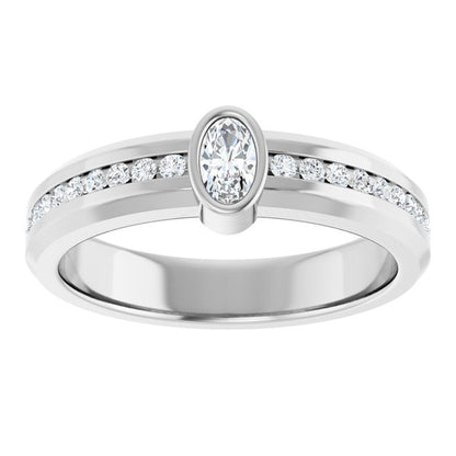 5/8 CTW Lab-Grown Diamond Band, 6.3 mm