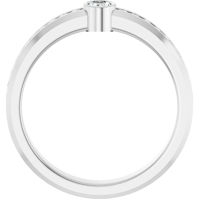 5/8 CTW Lab-Grown Diamond Band, 6.3 mm