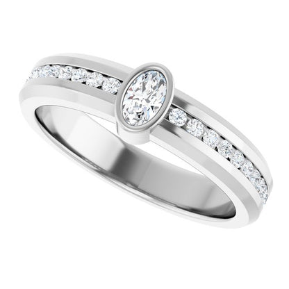5/8 CTW Lab-Grown Diamond Band, 6.3 mm
