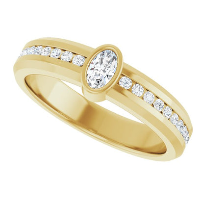 5/8 CTW Lab-Grown Diamond Band, 6.3 mm