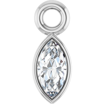 .05 CT Lab-Grown Diamond Bezel-Set Dangle