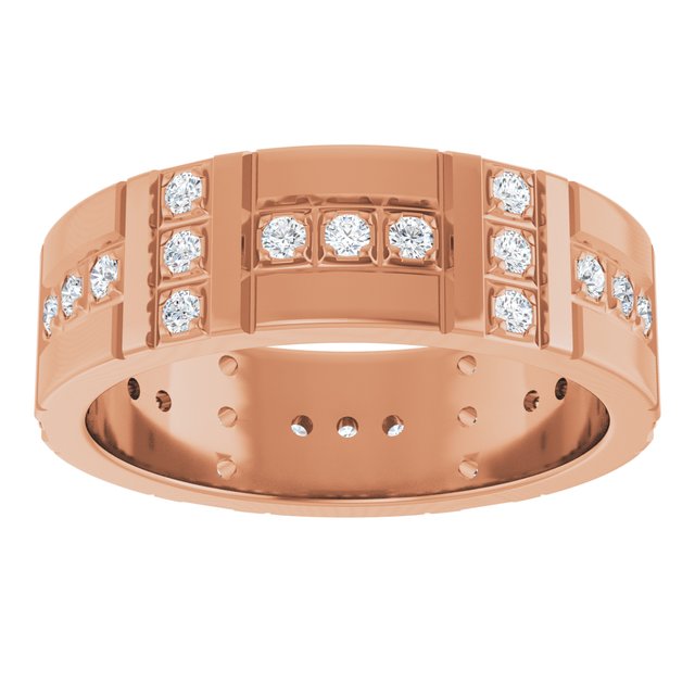 1/4 CTW Lab-Grown Diamond Accented Eternity Band