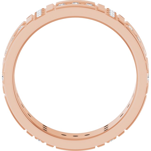 1/4 CTW Lab-Grown Diamond Accented Eternity Band