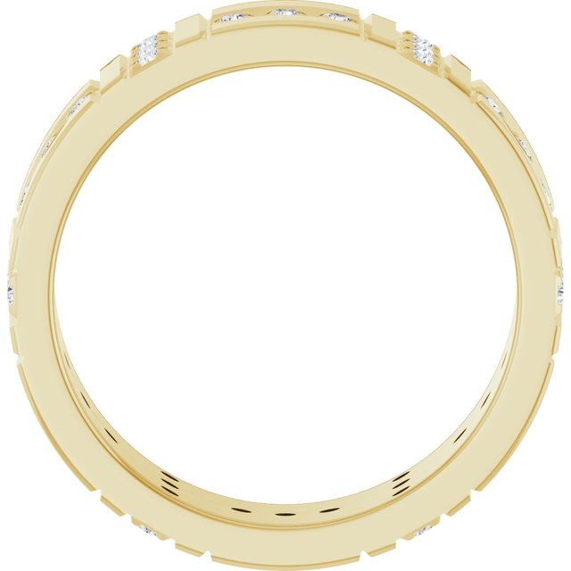 1/4 CTW Lab-Grown Diamond Accented Eternity Band