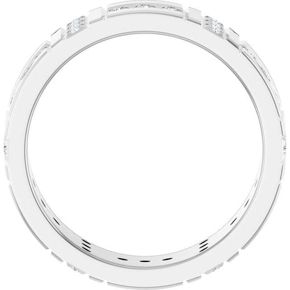 1/4 CTW Lab-Grown Diamond Accented Eternity Band