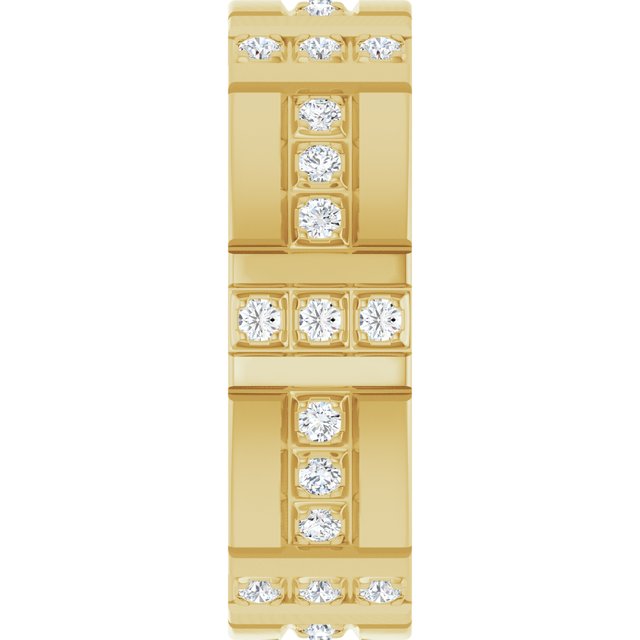 1/4 CTW Lab-Grown Diamond Accented Eternity Band