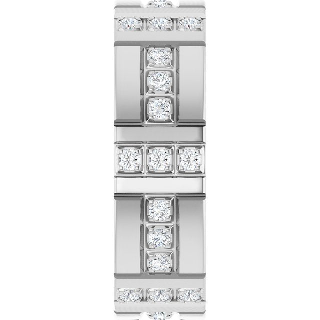 1/4 CTW Lab-Grown Diamond Accented Eternity Band