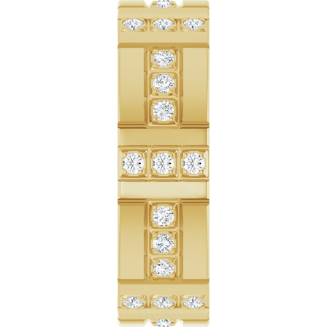 1/4 CTW Natural Diamond Accented Eternity Band