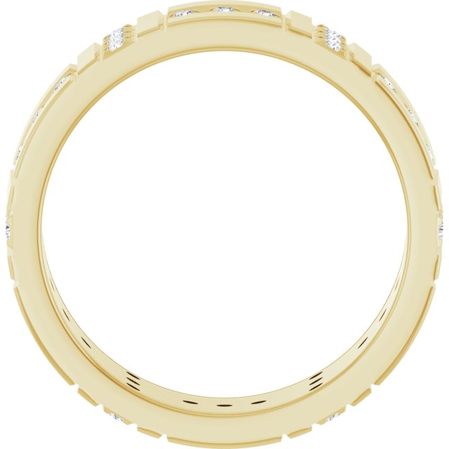 1/4 CTW Lab-Grown Diamond Accented Eternity Band