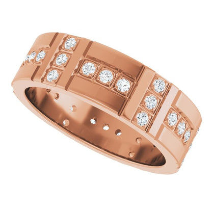 1/4 CTW Lab-Grown Diamond Accented Eternity Band