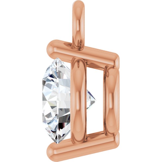 Round 1/6 CT Natural Diamond 2-Prong Dangle