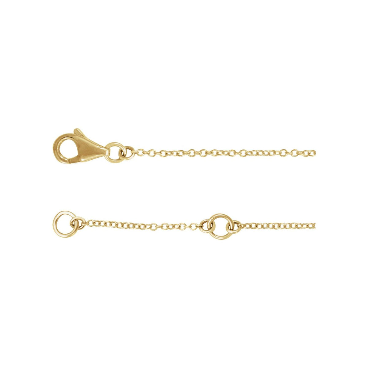 14K Yellow Gold 1/5 CTW Natural Diamond Double Sideways Cross 7-8" Bracelet