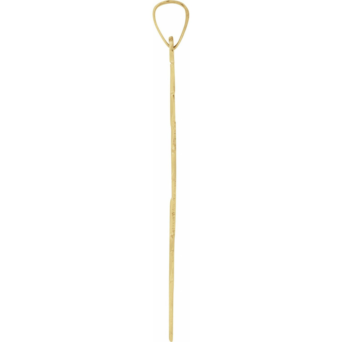 14K Yellow Gold 32x18 mm Orthodox Cross Pendant