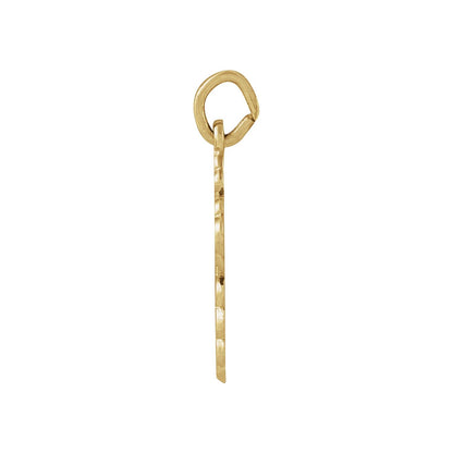 14K Yellow Gold 12x8 mm Orthodox Cross Pendant