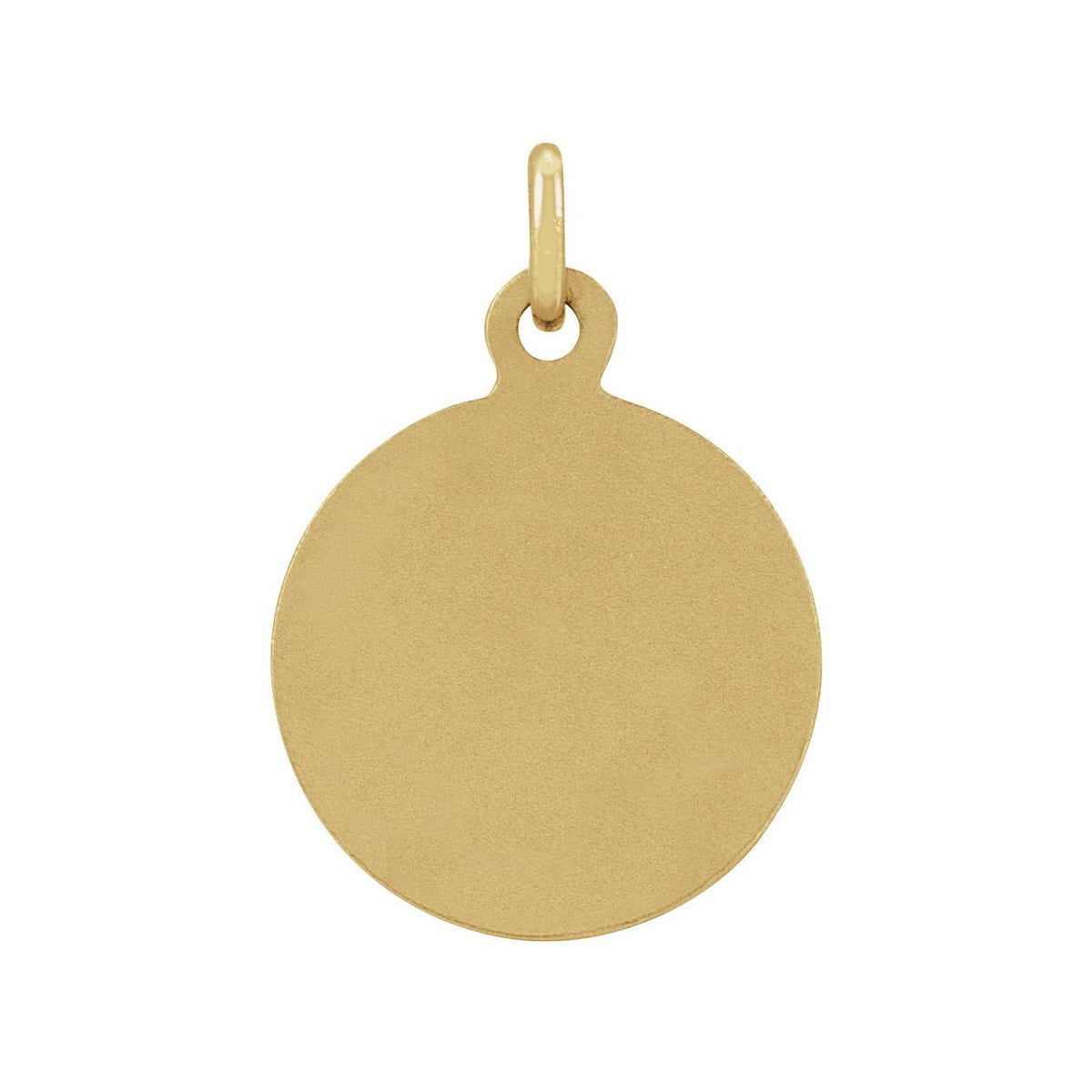 14K Yellow Gold 10.15x12 mm St. Francis of Assisi Medal