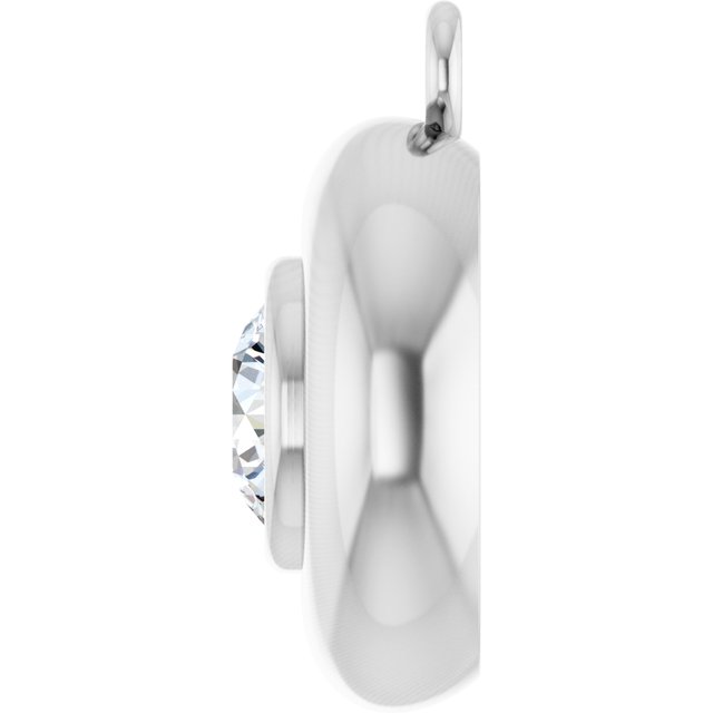 1/4 CT Lab-Grown Diamond Puffed Dangle