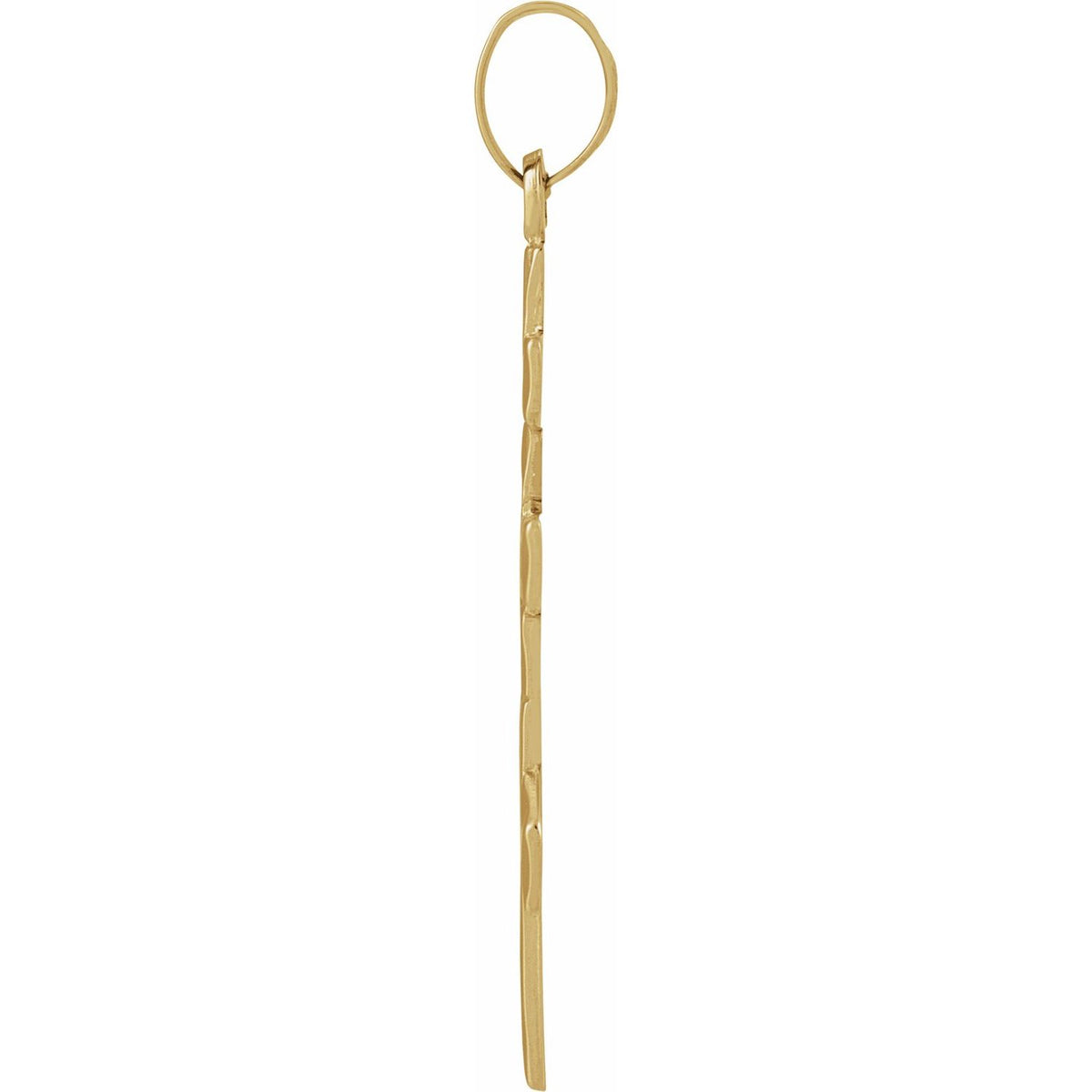 14K Yellow Gold 26x15 mm Orthodox Cross Pendant