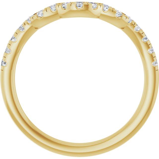 1/4 CTW Lab-Grown Diamond Band for 8x6 mm Oval Ring