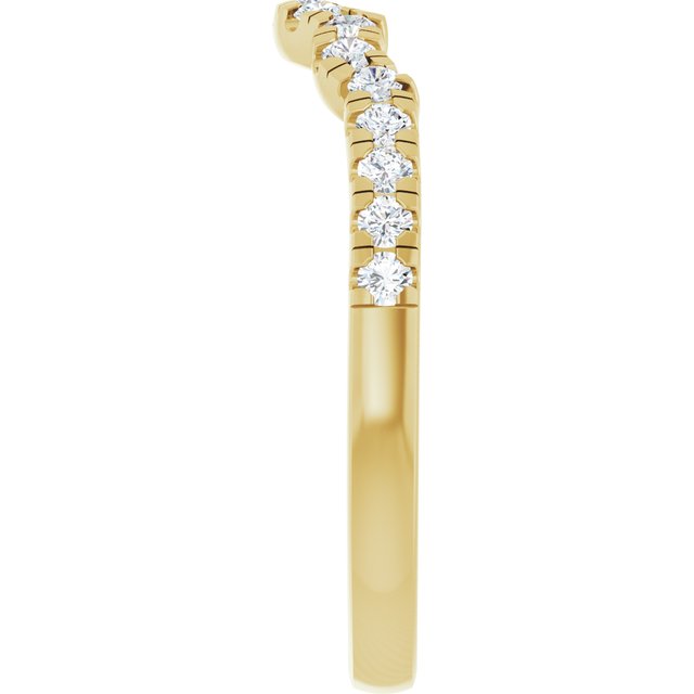 1/4 CTW Lab-Grown Diamond Band for 8x6 mm Oval Ring