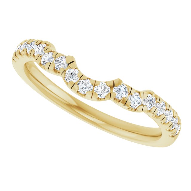 1/4 CTW Lab-Grown Diamond Band for 8x6 mm Oval Ring