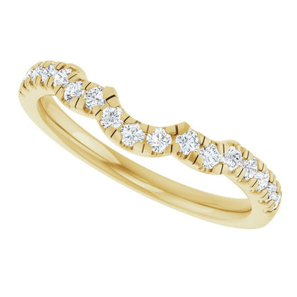 1/4 CTW Lab-Grown Diamond Band for 8x6 mm Oval Ring
