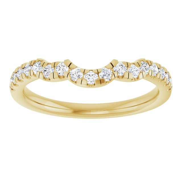 1/4 CTW Lab-Grown Diamond Band for 8x6 mm Oval Ring