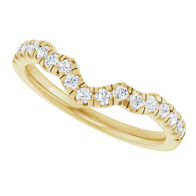 1/4 CTW Lab-Grown Diamond Band for 9x6 mm Pear Ring