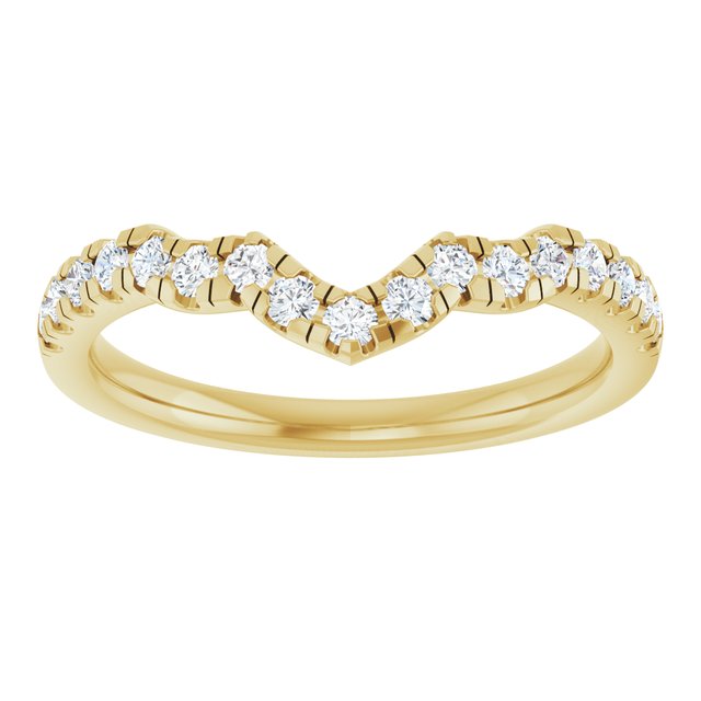 1/4 CTW Lab-Grown Diamond Band for 9x6 mm Pear Ring