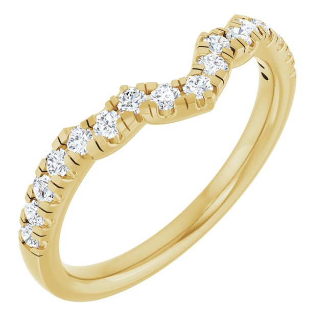 1/4 CTW Lab-Grown Diamond Band for 8x6 mm Pear Ring