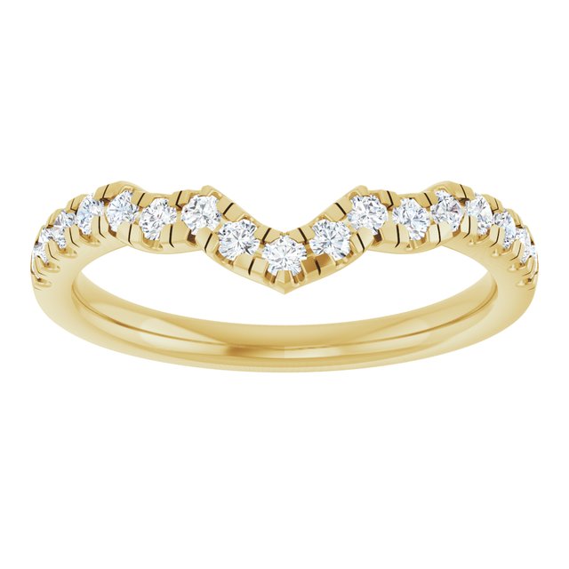 1/4 CTW Lab-Grown Diamond Band for 8x6 mm Pear Ring