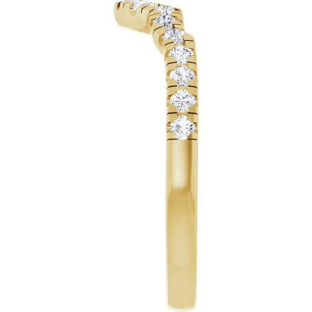 1/4 CTW Lab-Grown Diamond Band for 10x7 mm Pear Ring