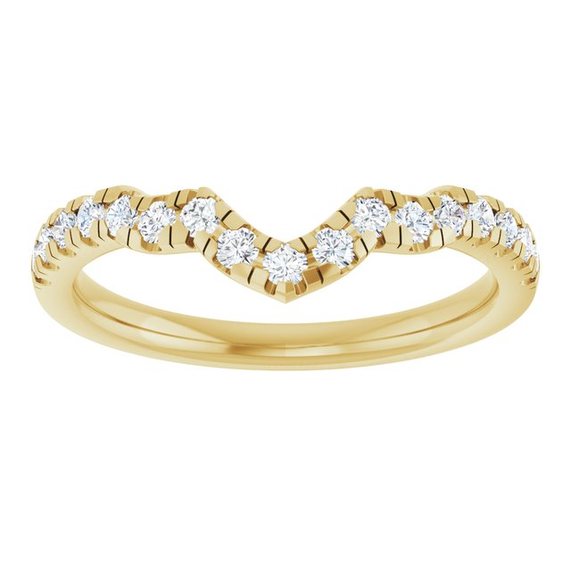 1/4 CTW Lab-Grown Diamond Band for 10x7 mm Pear Ring