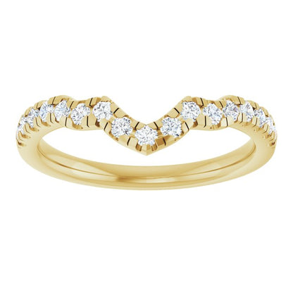 1/4 CTW Lab-Grown Diamond Band for 10x7 mm Pear Ring