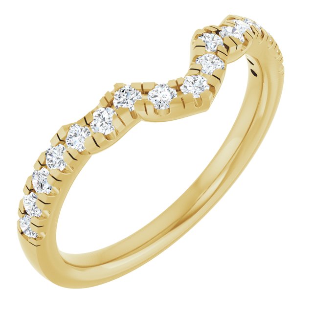 1/4 CTW Lab-Grown Diamond Band for 10x7 mm Pear Ring