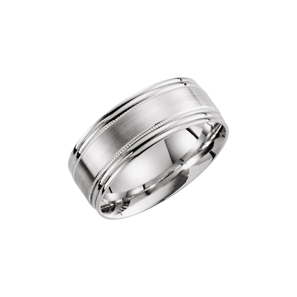 Lightweight Grooved Milgrain Band