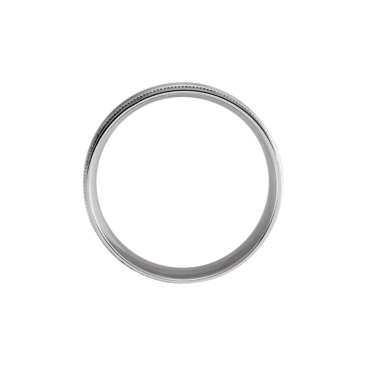 Lightweight Grooved Milgrain Band