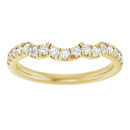 1/4 CTW Lab-Grown Diamond Band for Round Ring