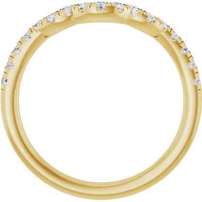 1/4 CTW Lab-Grown Diamond Band for Round Ring