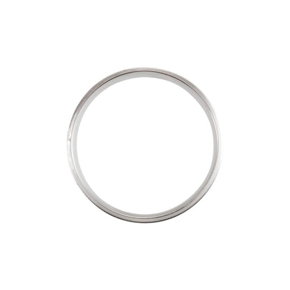 Milgrain Beveled-Edge Comfort-Fit Half Round Band