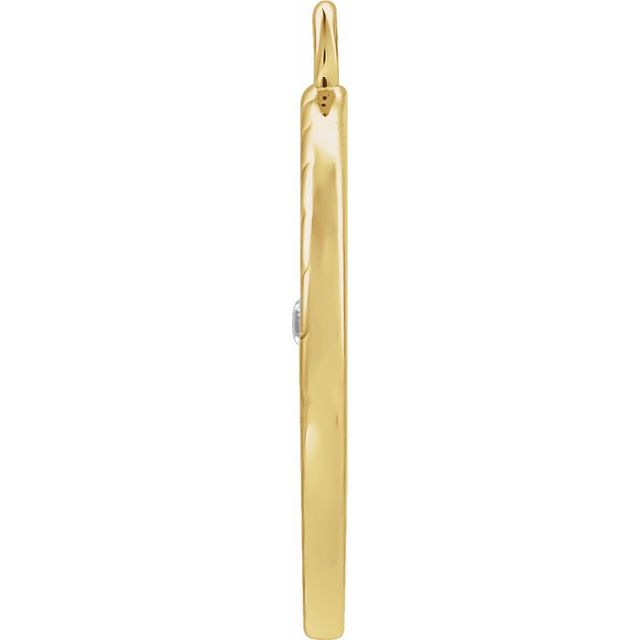 .008 CT Natural Diamond Pisces Constellation Dangle
