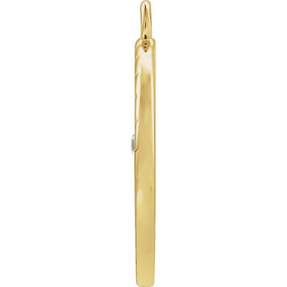.008 CT Natural Diamond Pisces Constellation Dangle