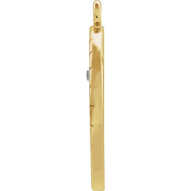 .008 CT Natural Diamond Aquarius Constellation Dangle