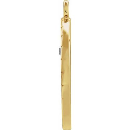 .008 CT Natural Diamond Aquarius Constellation Dangle