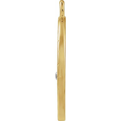 .008 CT Natural Diamond Libra Constellation Dangle