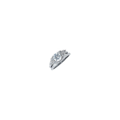 14K White Gold 1/4 CTW Natural Diamond Wrap-Style Enhancer Ring