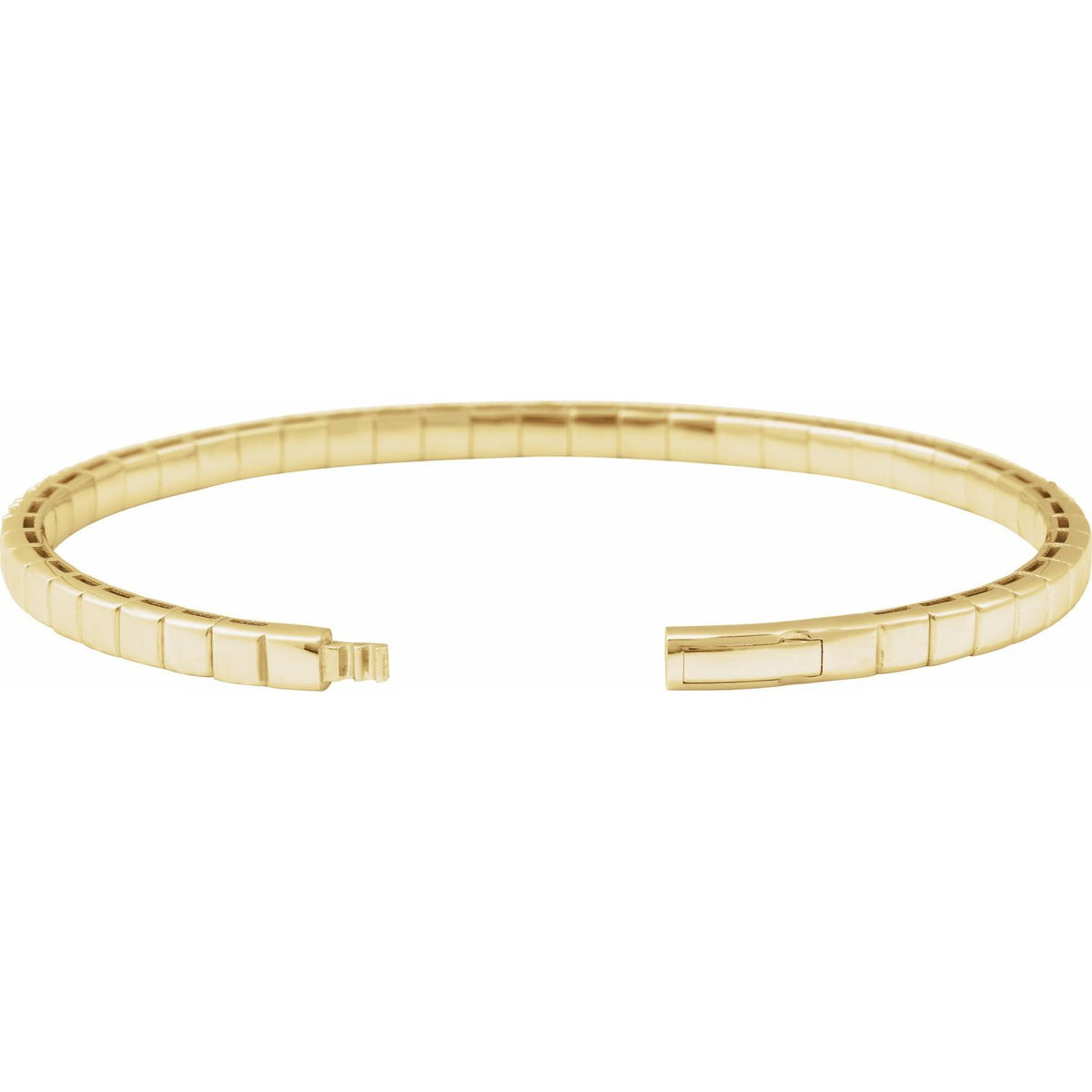 5 CTW Lab-Grown Diamond Flexible Bangle 7" Bracelet