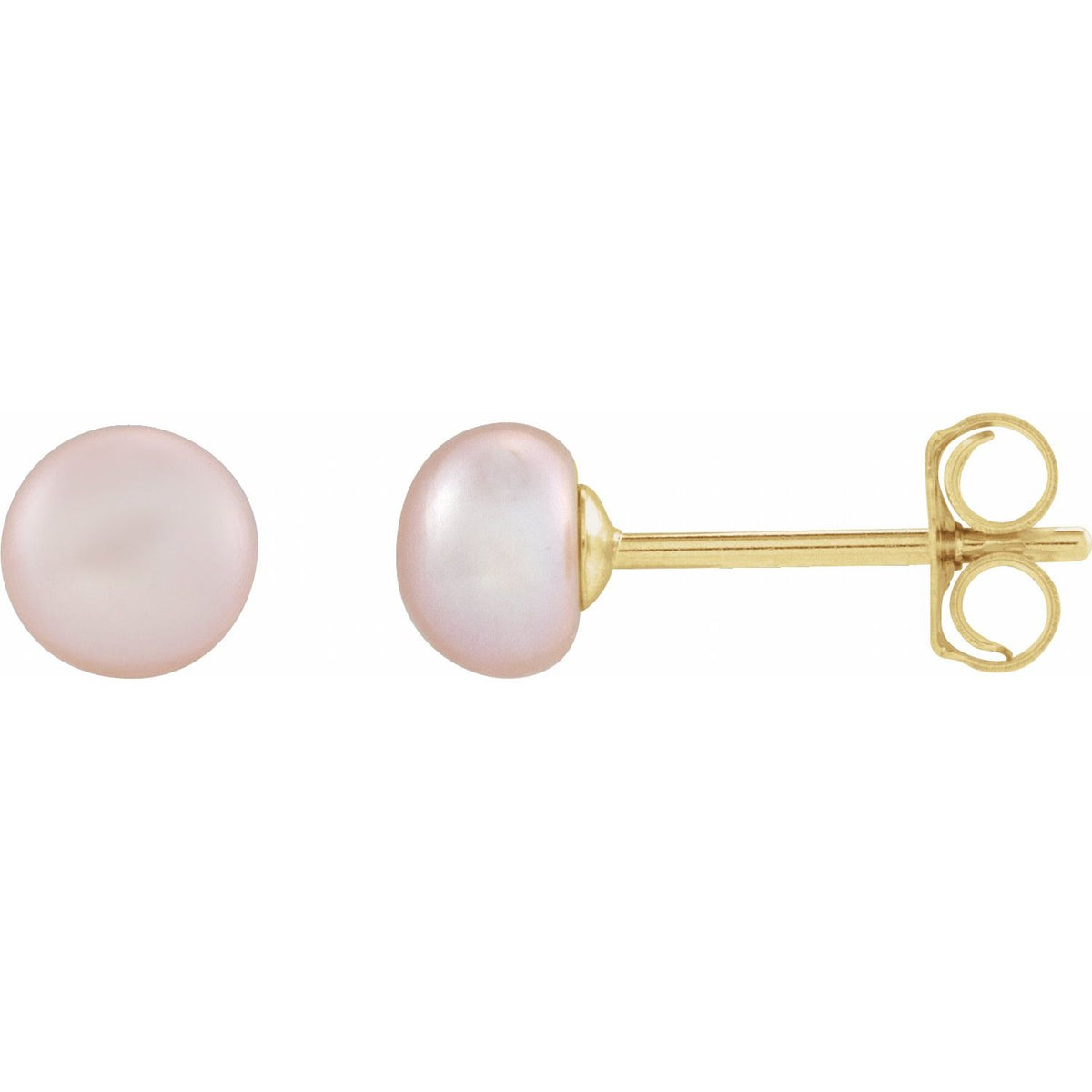 Cultured Pink Freshwater Pearl Earrings